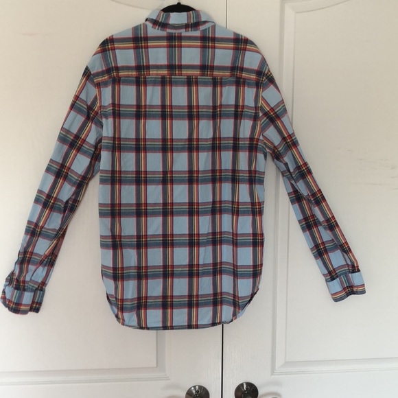 Men’s Blue Plaid Aeropostale Shirt - Picture 4 of 7
